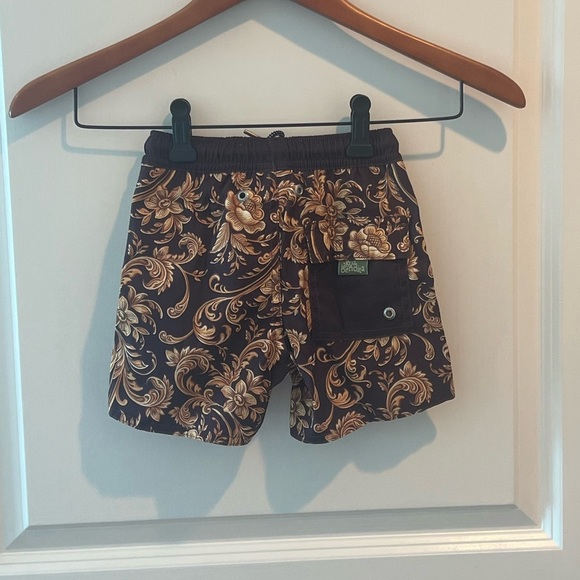 AGUA BENDITA BOYS SWIM SHORTS NICK EVERGREEN NWT - Picture 8 of 16